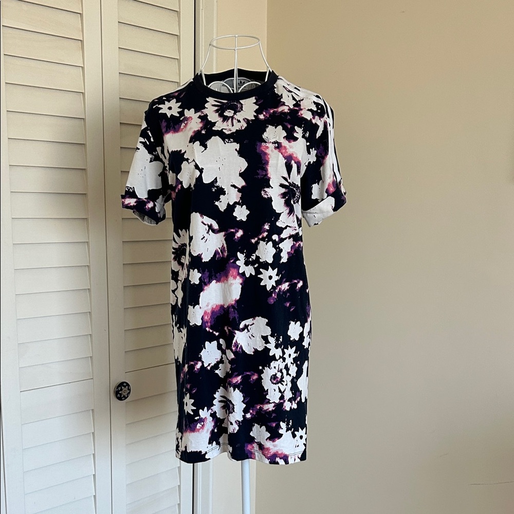 SIZE XS | ADIDAS Floral Tie-Dye Tennis Dress